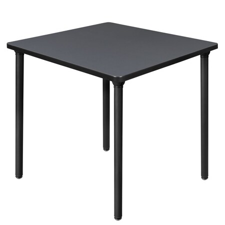 Regency Kee Folding Tables, 30 W, 30 L, 29 H, Wood, Metal Top, Grey TBF3030GYBK